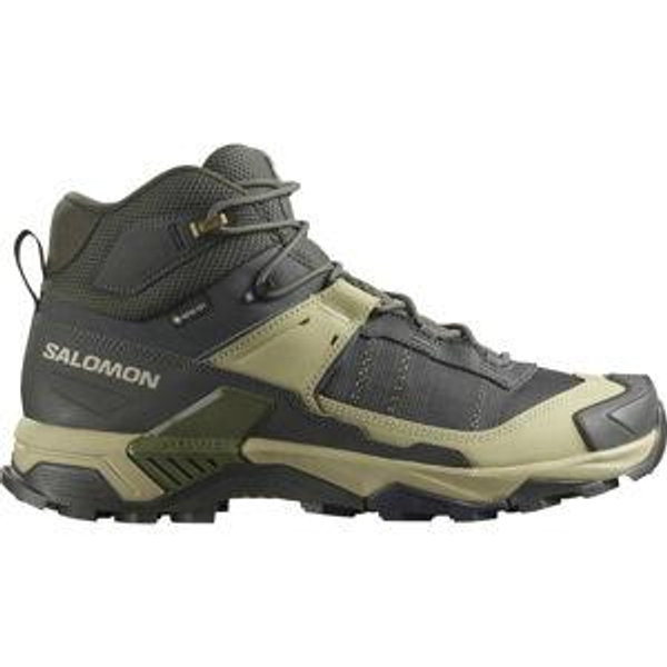 Salomon X Ultra 5 Mid GORE-TEX Hiking Boots - Peat/Gray Green/Blue Nights