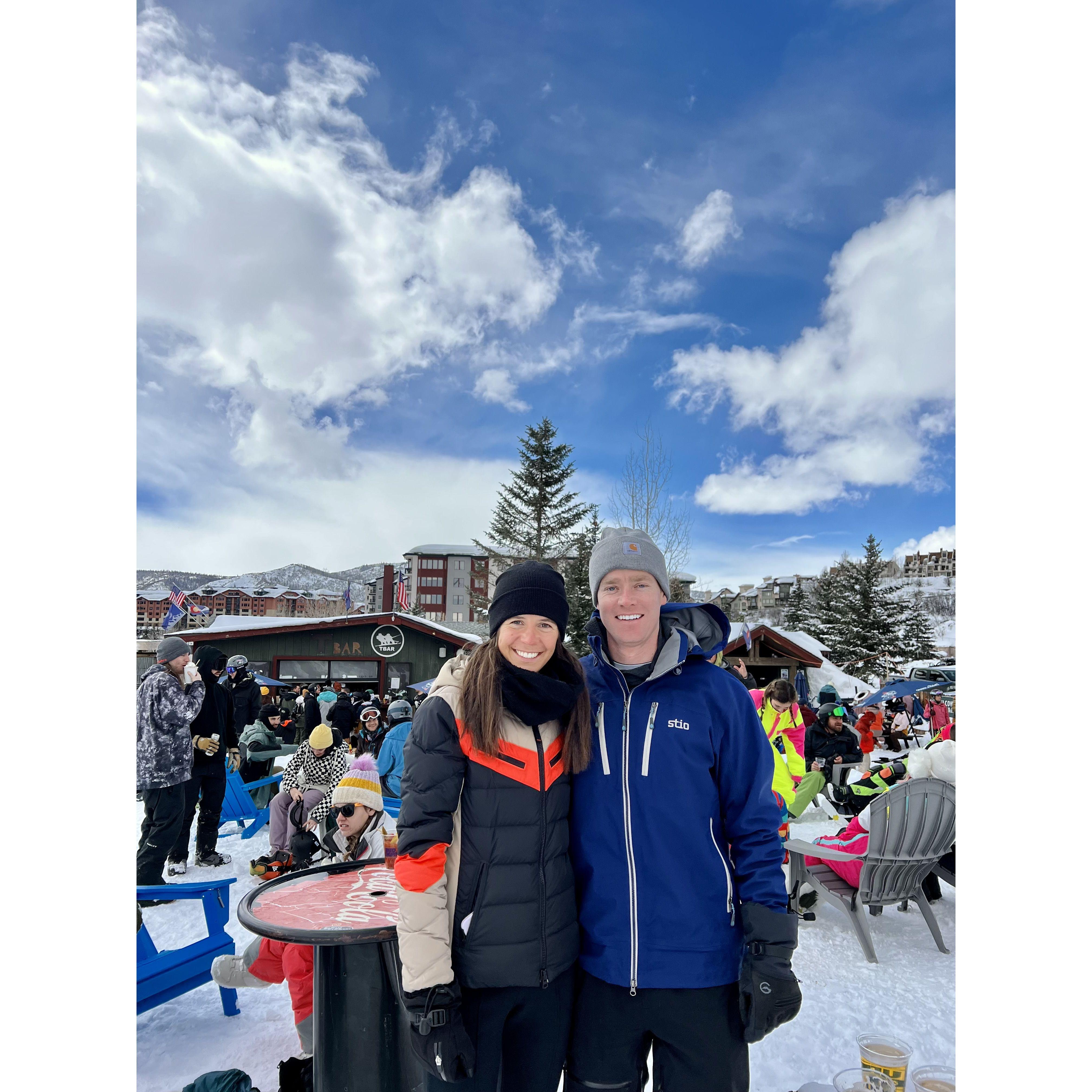 First ski trip together