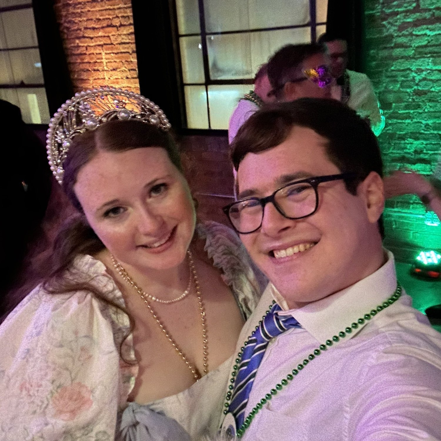 We still try to celebrate Mardi Gras here in Chicago - Tulane and LSU threw a joint Mardi Party, and we made our first from-scratch king cake!