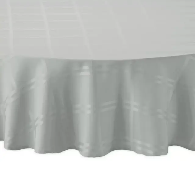 Wamsutta® Solid 70-Inch Round Tablecloth in Fog