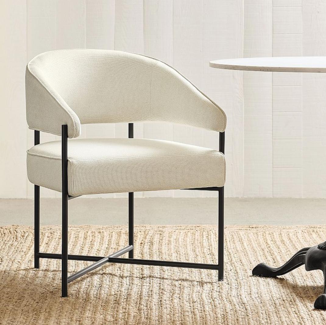 Baldwin Upholstered Metal Dining Chair