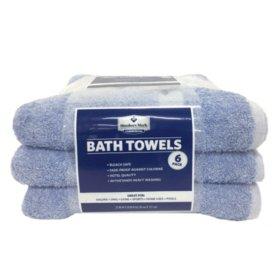 Member's Mark Commercial Hospitality Bath Towels, White, Set of 8