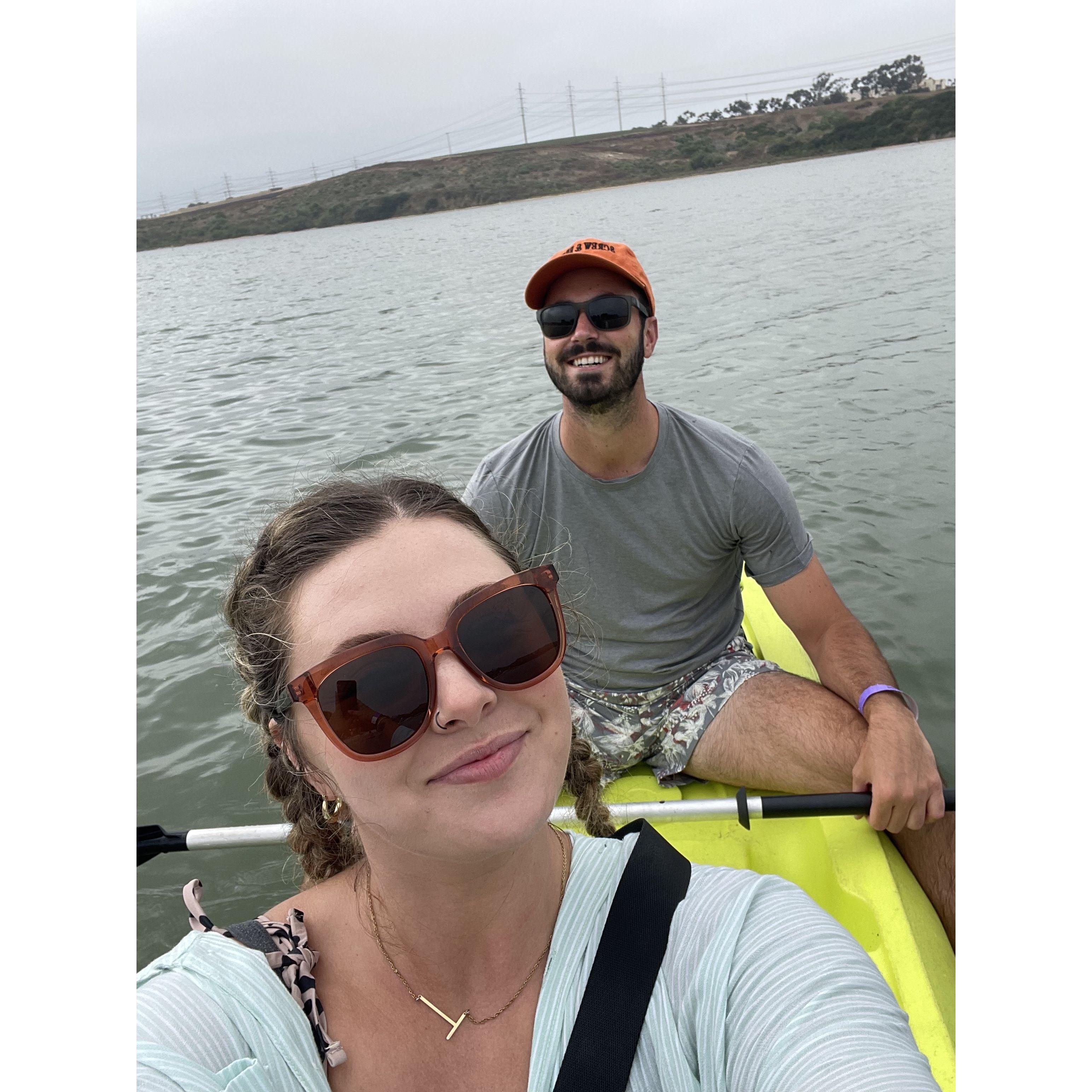 Paddle boarding in Carlsbad