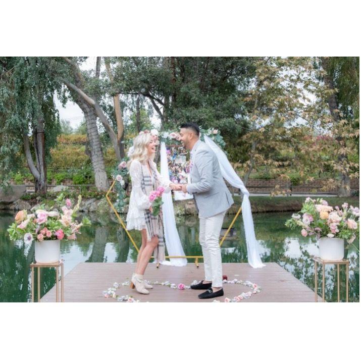 Then, Vedang handed Yaryna the final clue to her crossword puzzle: "Will you marry me?" To which she answered with a heartfelt, "Yes!"