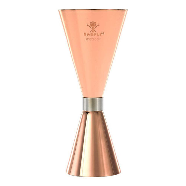 Barfly Drink Jigger, 1 oz x 2 oz Slim Style, Copper