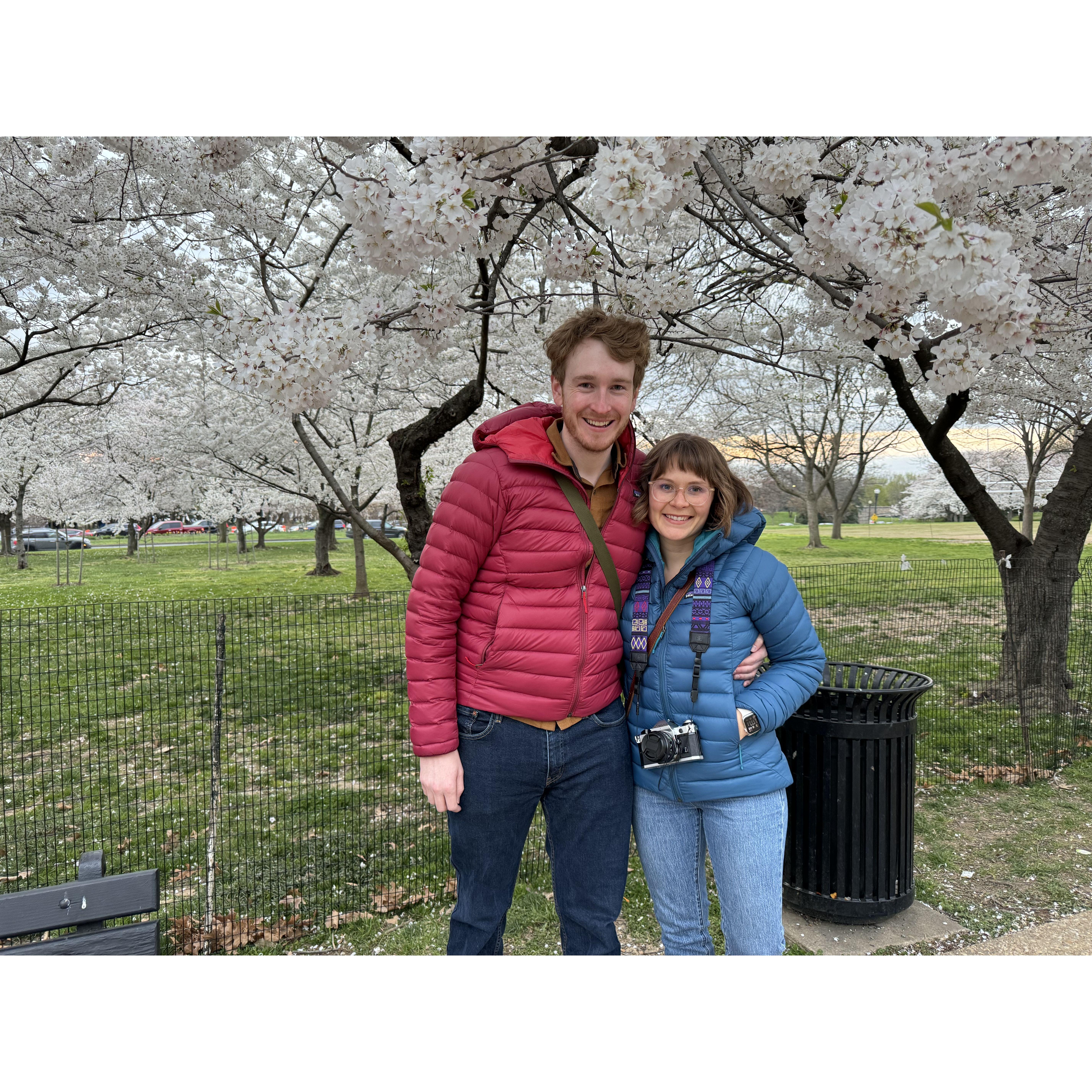 You really cannot beat D.C. in Spring! Here we were out enjoying the cherry blossoms around the tidal basin while Brian's parents were visiting.