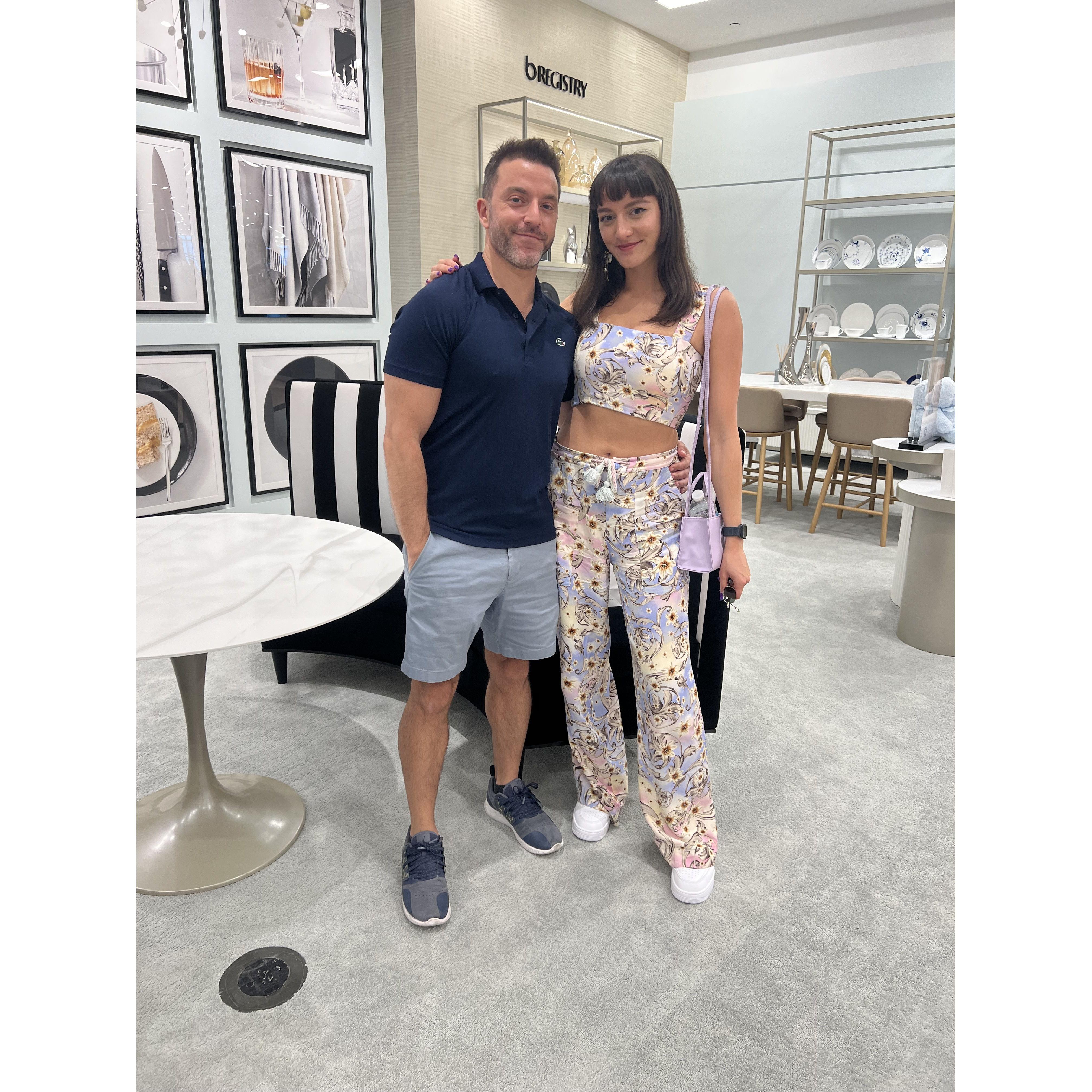 First registry shopping trip (gotta celebrate all the little milestones).