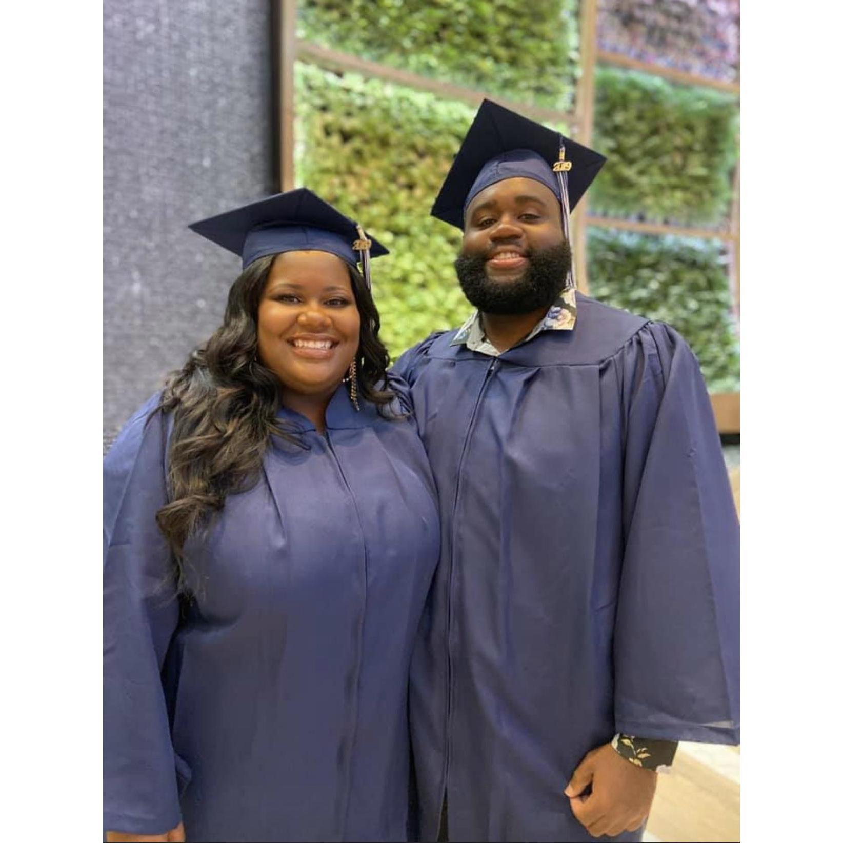One of our biggest accomplishments to this day was walking the stage together and receiving our degree's