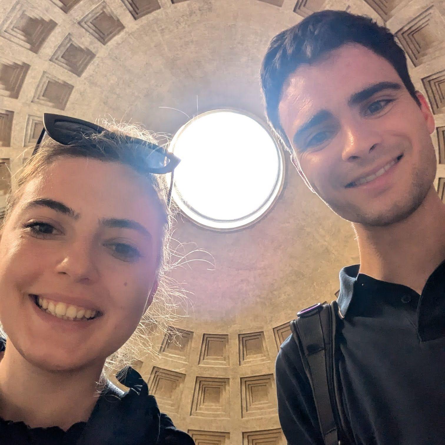 Inside the Pantheon in Rome (Italy)