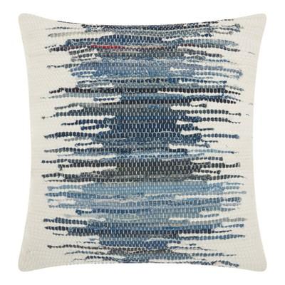 Blue Stripe Throw Pillow - Mina Victory