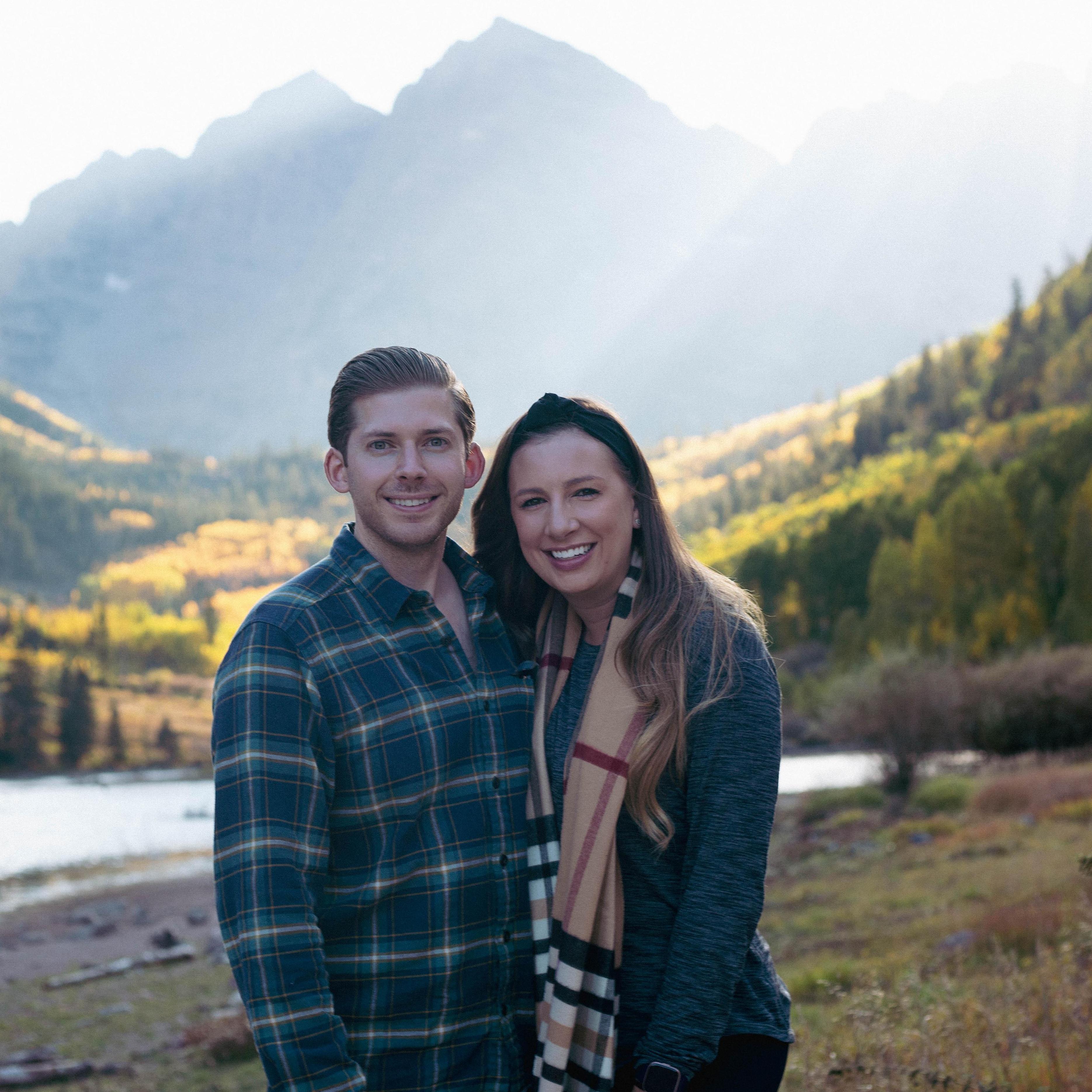 The proposal day at Maroon Bells in Aspen, Colorado. September 2021