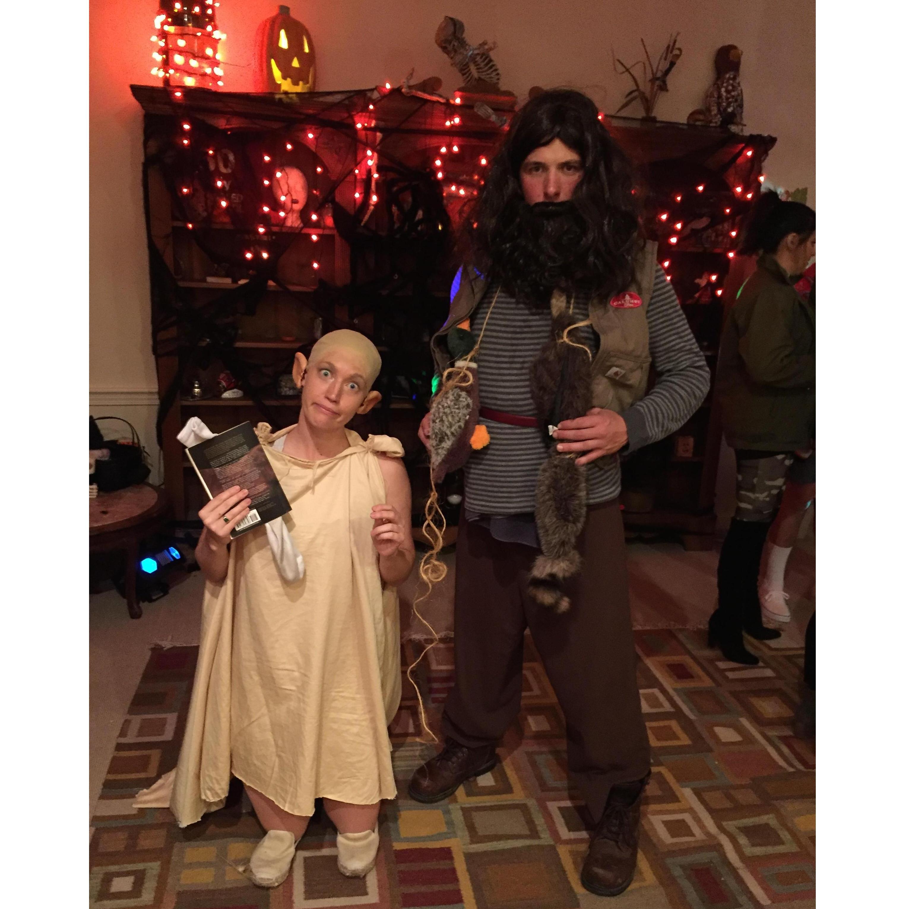 Dobby and Hagrid, Halloween 2017.