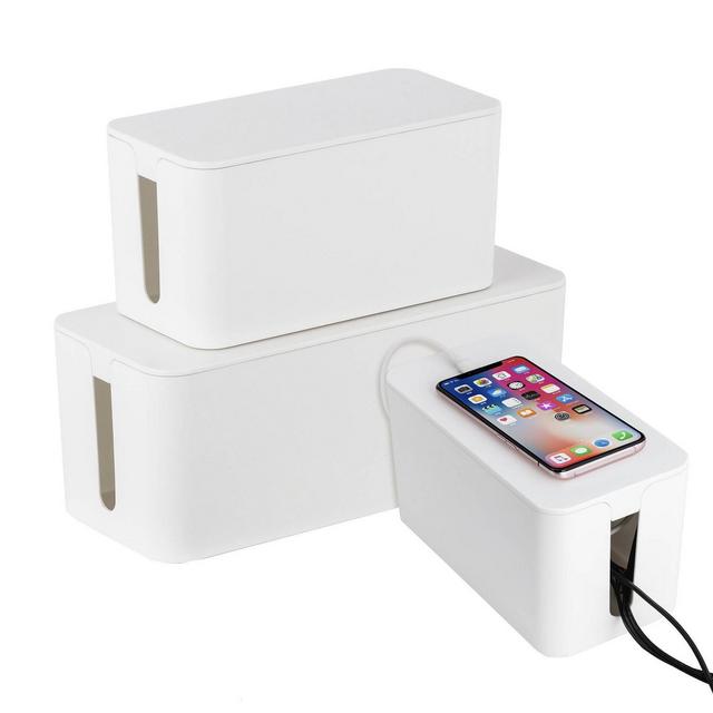 NEX 3pk Wire Organizers with Cover White
