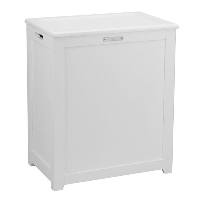 Oceanstar Storage Laundry Hamper in White