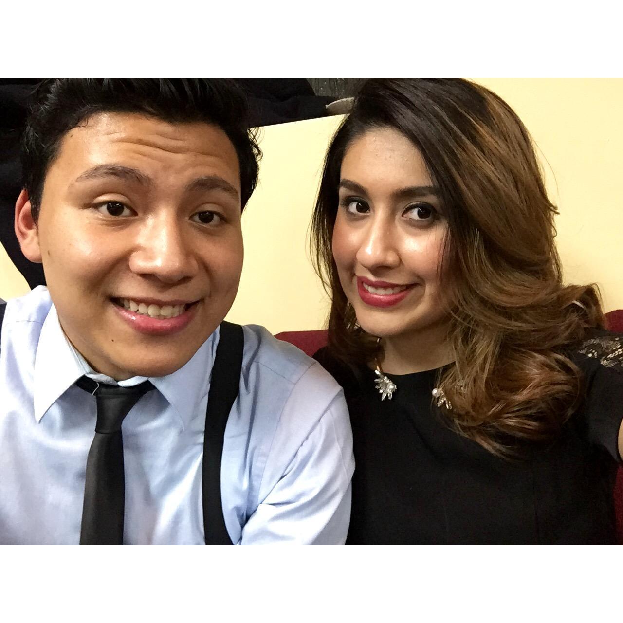 When they welcomed the year 2015 together.
