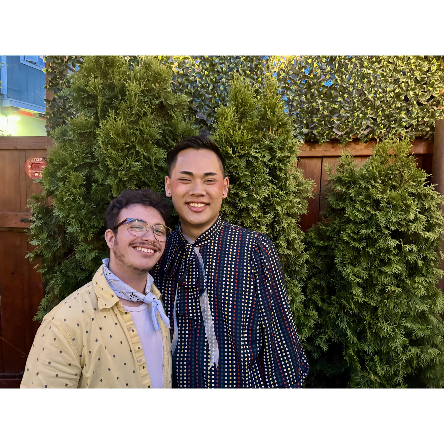 Enjoying a night out together.