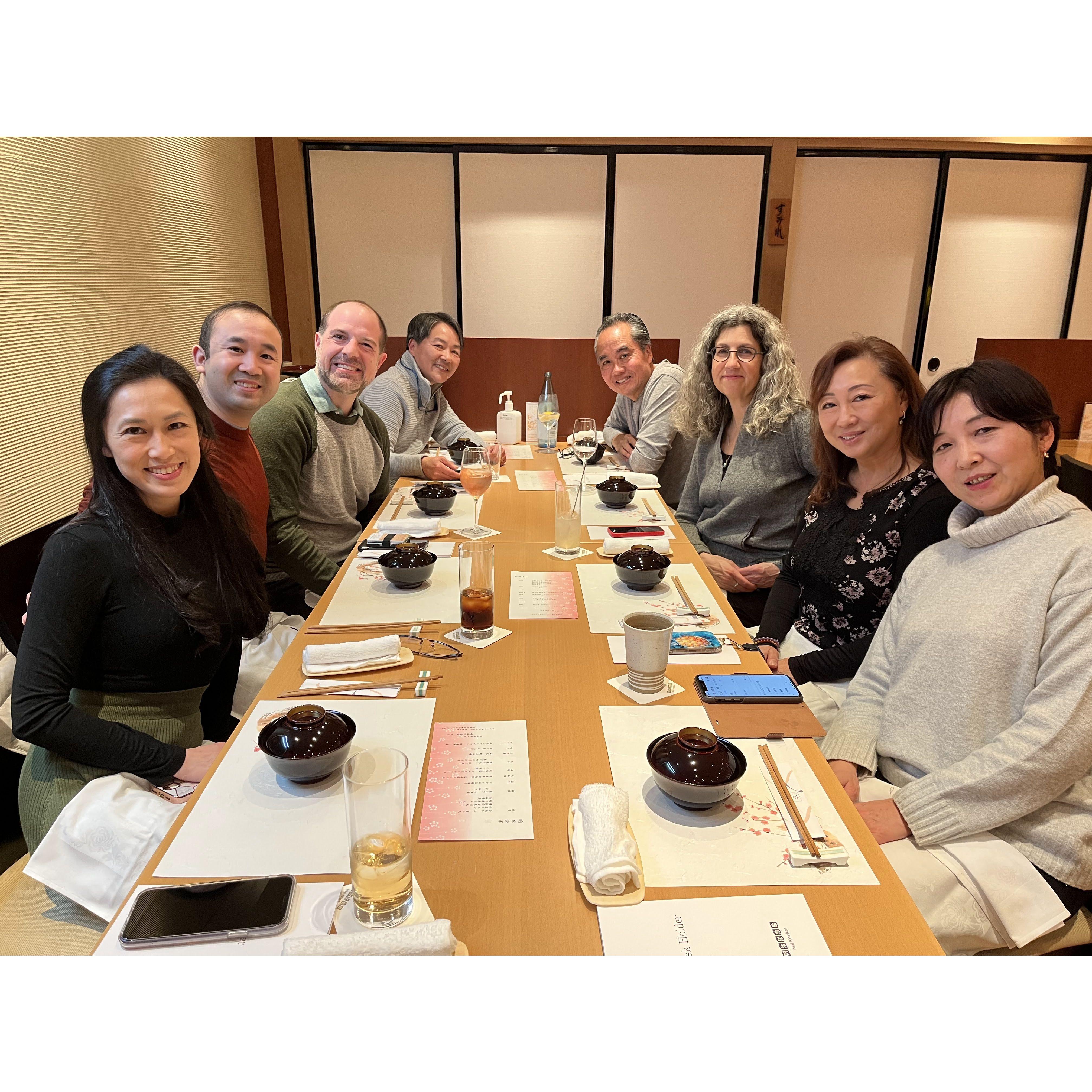 Meeting up with family in Tokyo