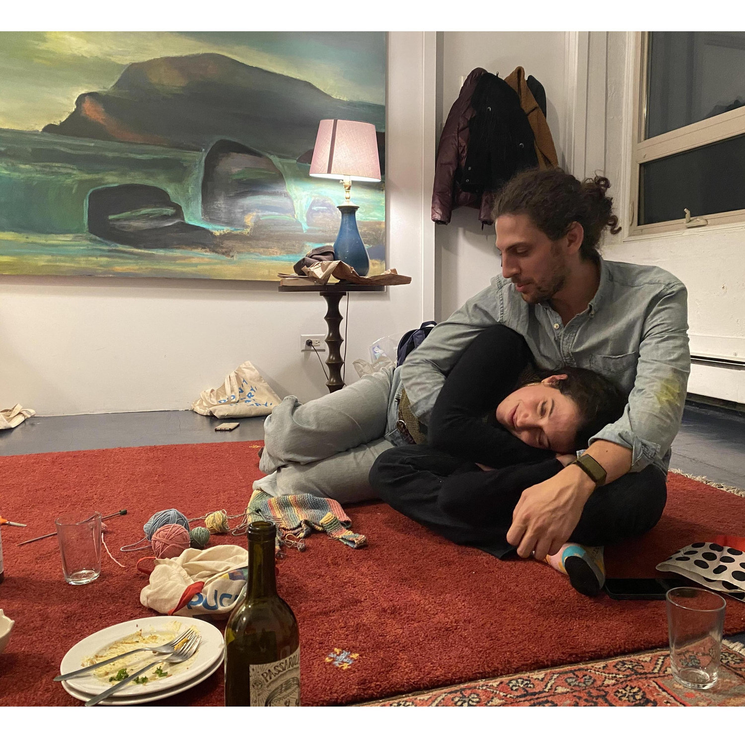 A sweet moment captured by cousin Bella <3