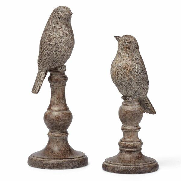 2 Piece Bird Figurine Set