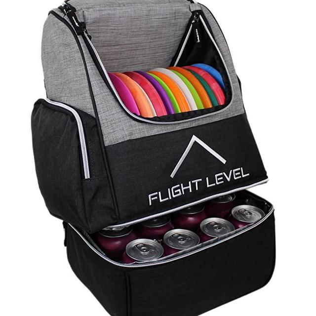 Flight Level Disc Golf Backpack with Insulated Cooler | Frisbee Disc Golf Bag | Large Capacity up to 20 Discs