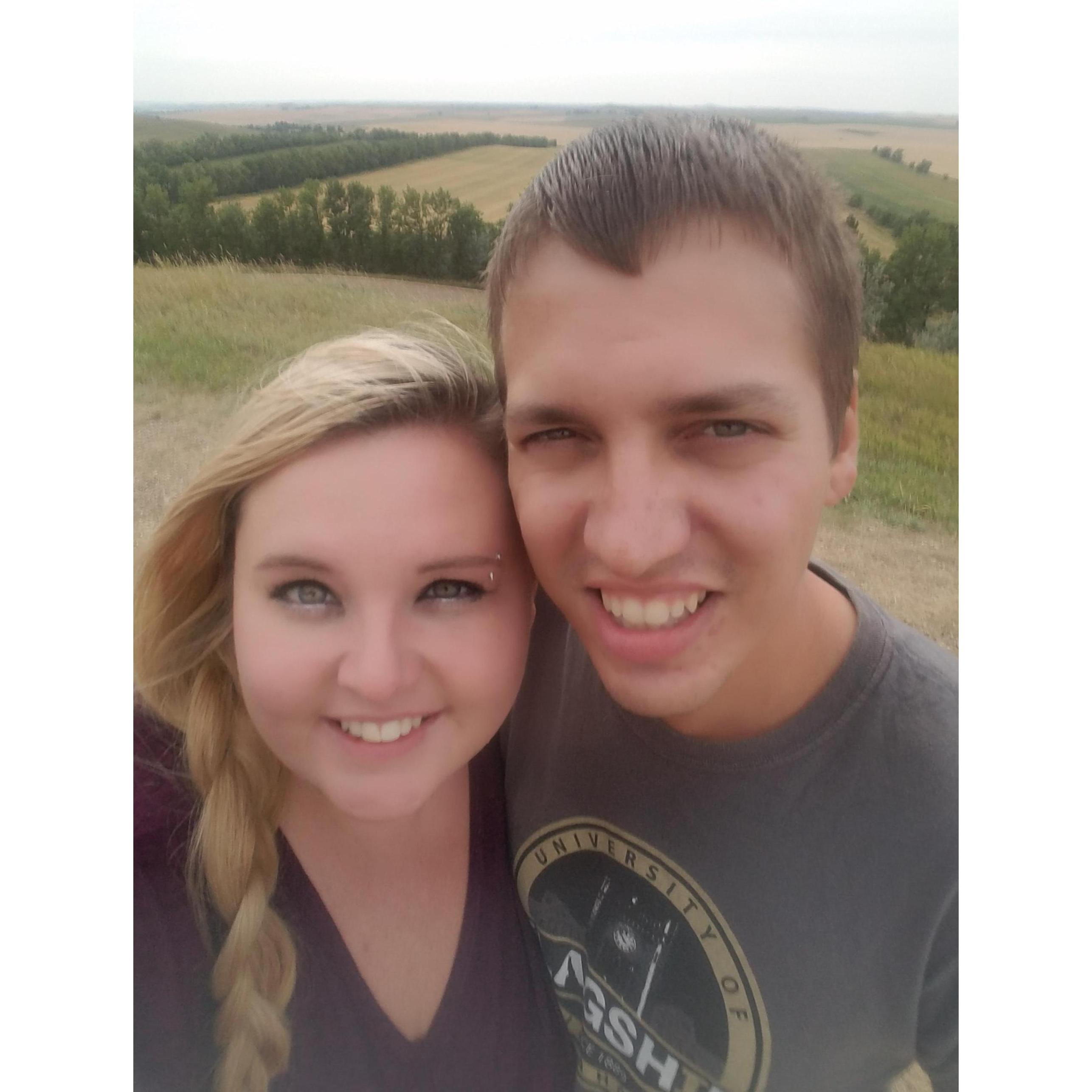 Our first big trip! On our way across the country.