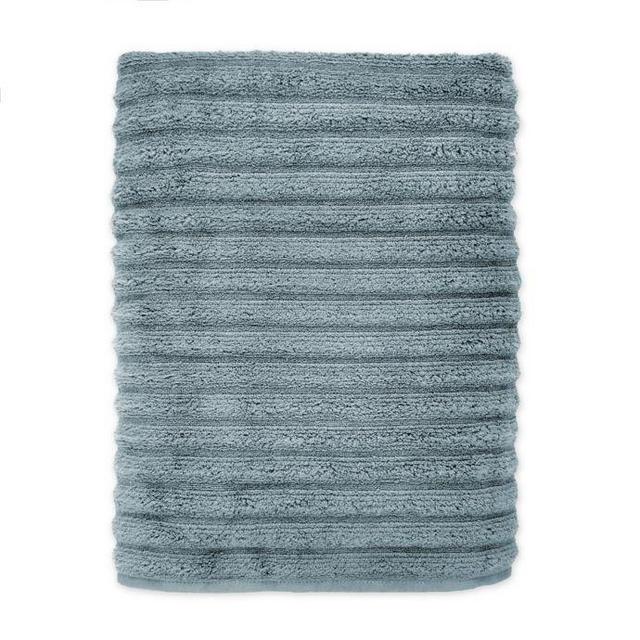 Turkish Ribbed Bath Sheet in Sea