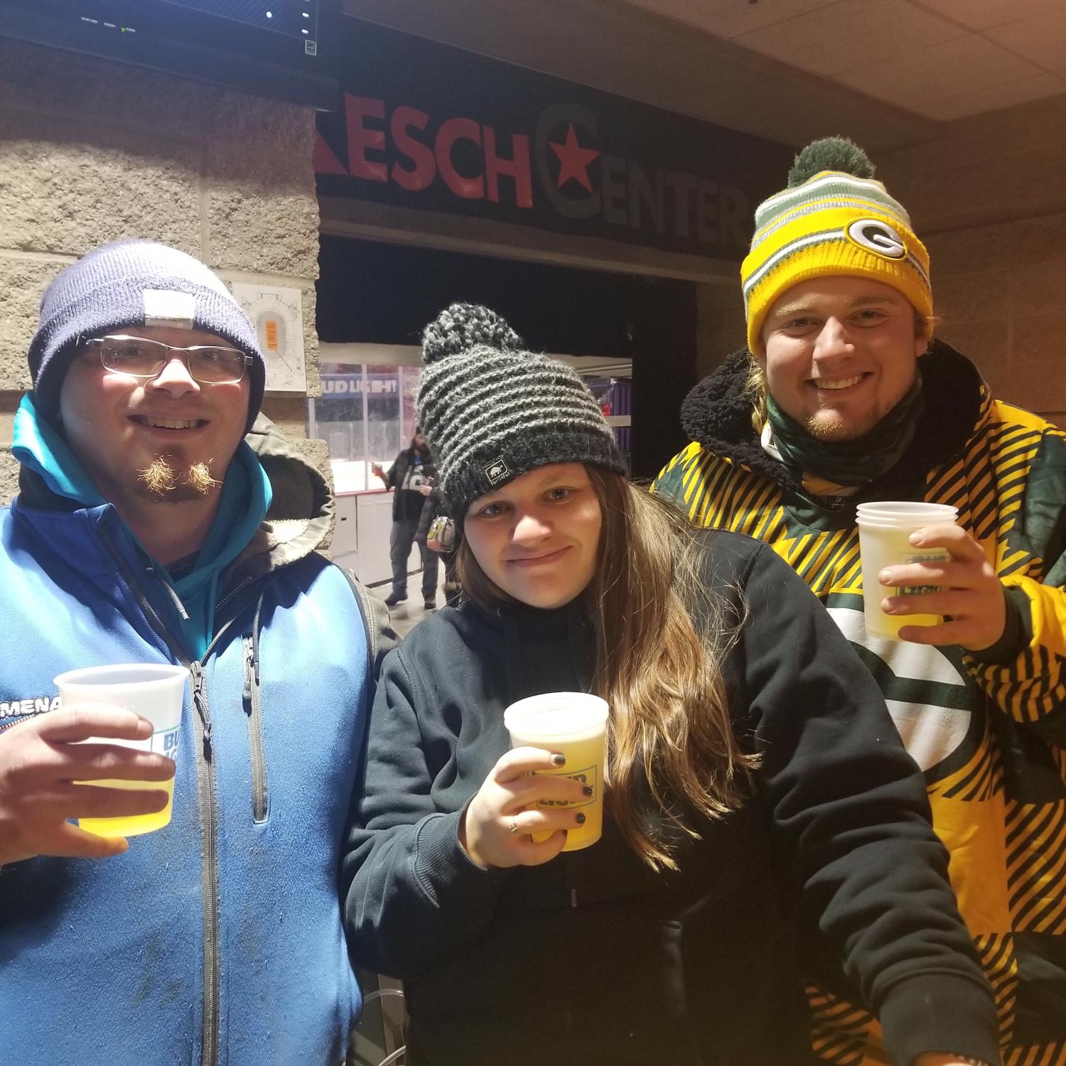 Josh called Kody at 11am the day of a Packers game and said he has two extra tickets and asked if we wanted to go. I guess its a once in life time experience to go to Lambeau field??