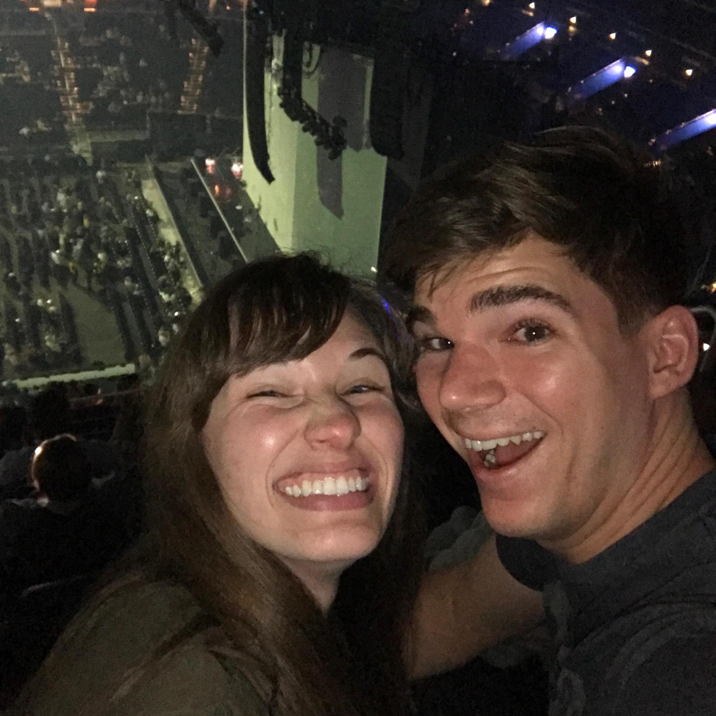 Matt took Elizabeth to see Phil Collins for her 24th birthday!