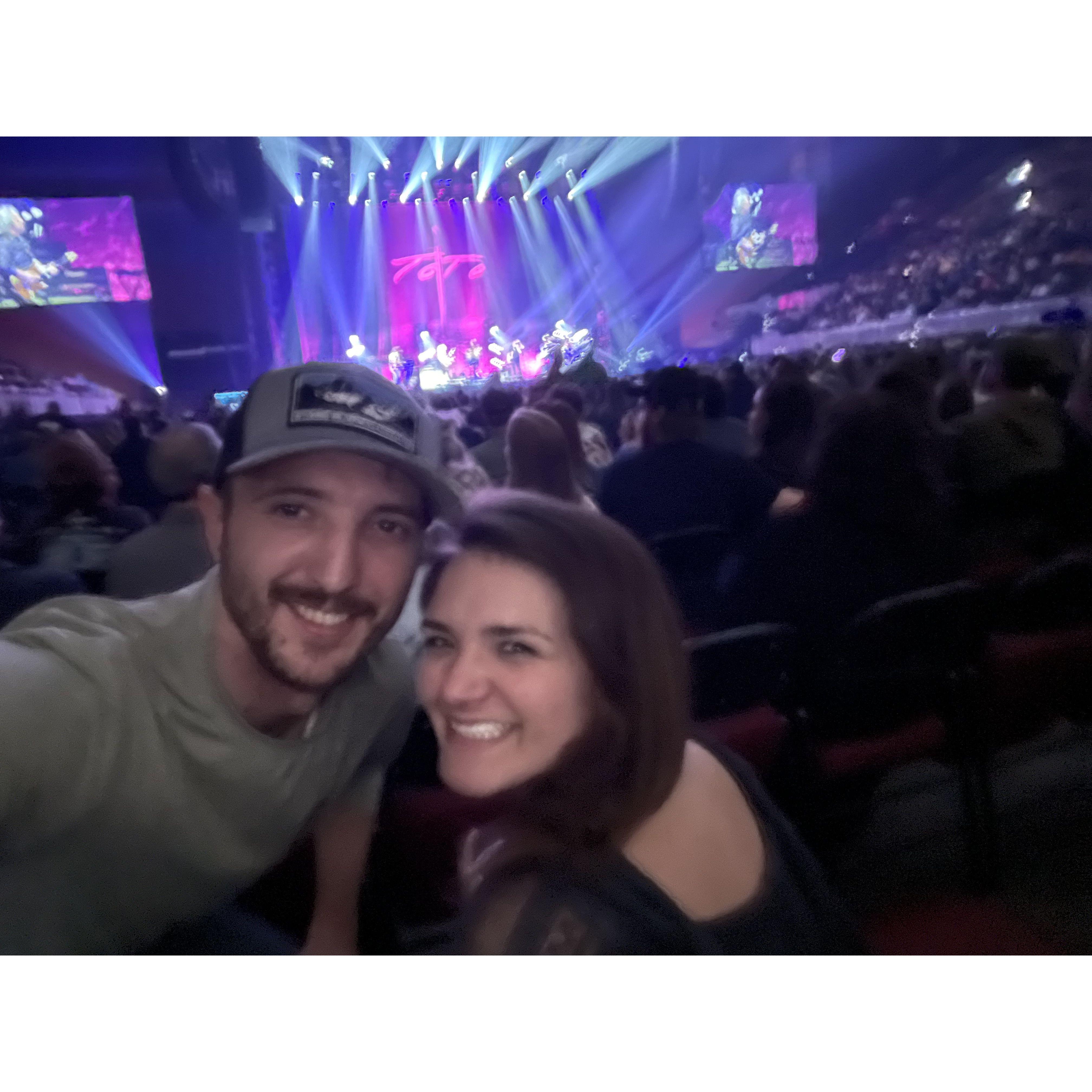 First concert “Toto”