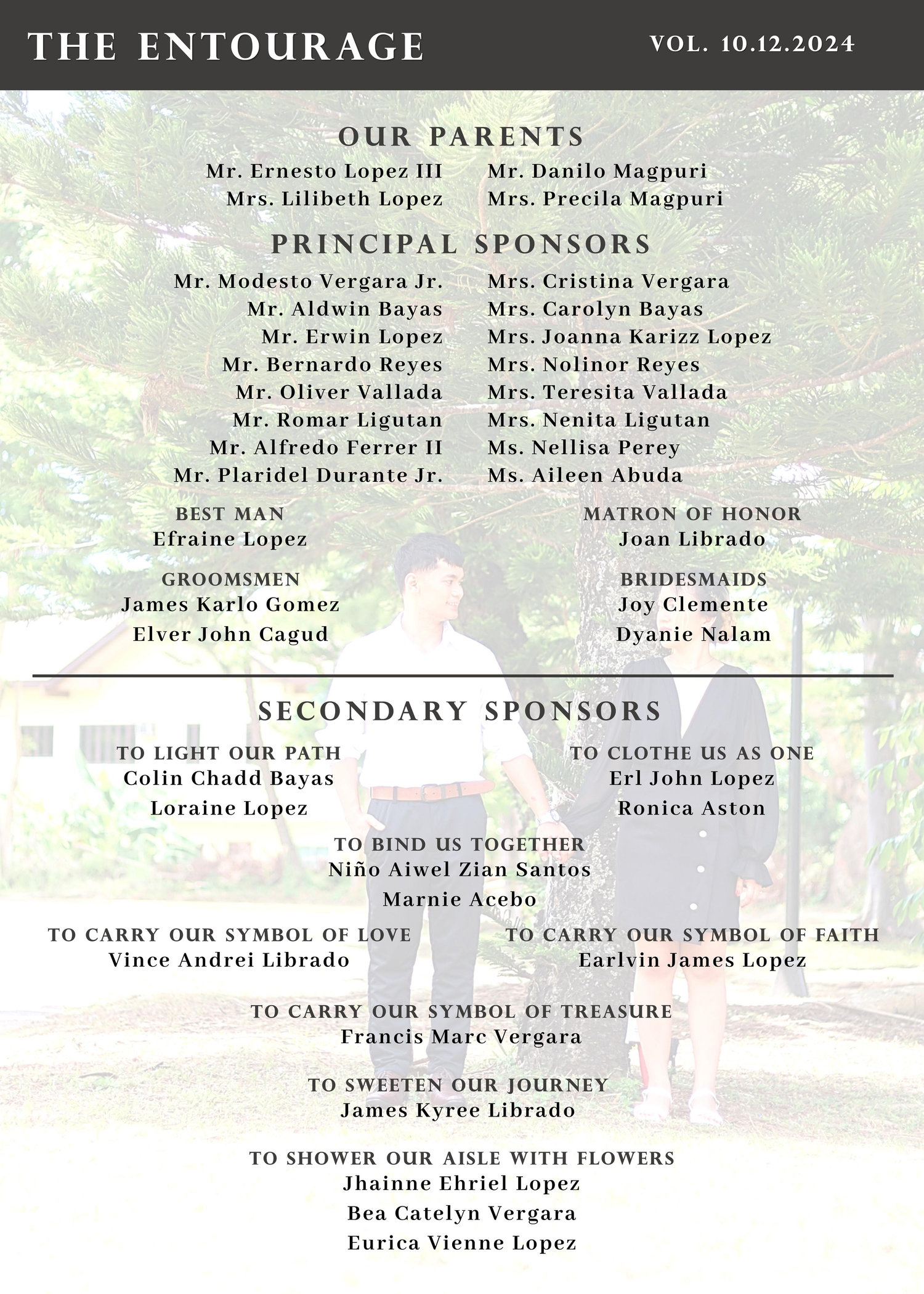 The Wedding Website of Jho Magpuri and Ervin Lopez