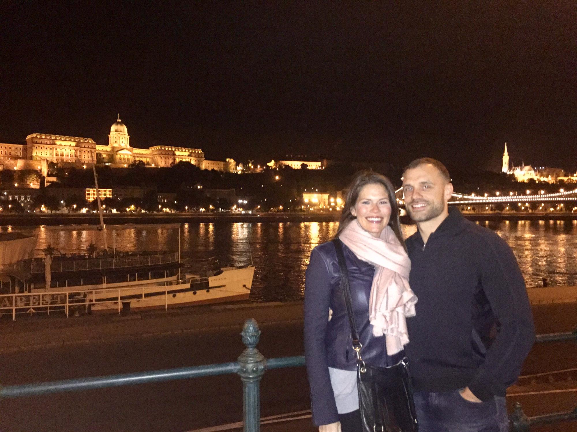 Nate's first international trip to Budapest, Hungary for Bethany's best friends wedding, 9/2017.
