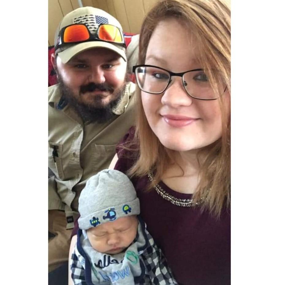 Cousin Daniel, his Wife Carrie and Newborn Son Gabriel.