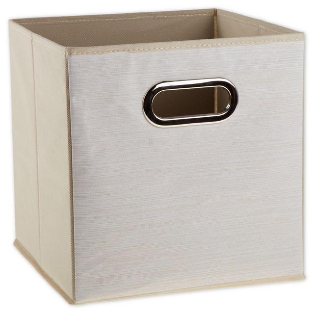 Relaxed Living Serenity Beige 11-Inch Collapsible Storage Bin