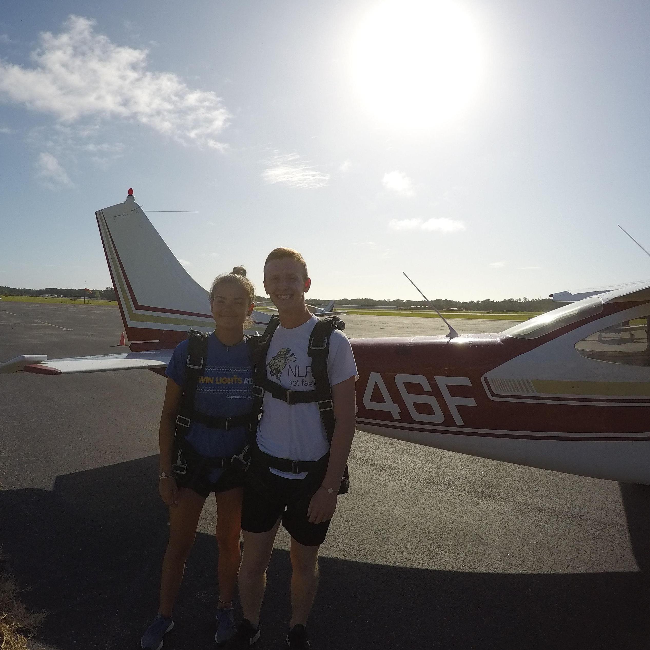 Surprised Frankie with skydiving for his birthday!