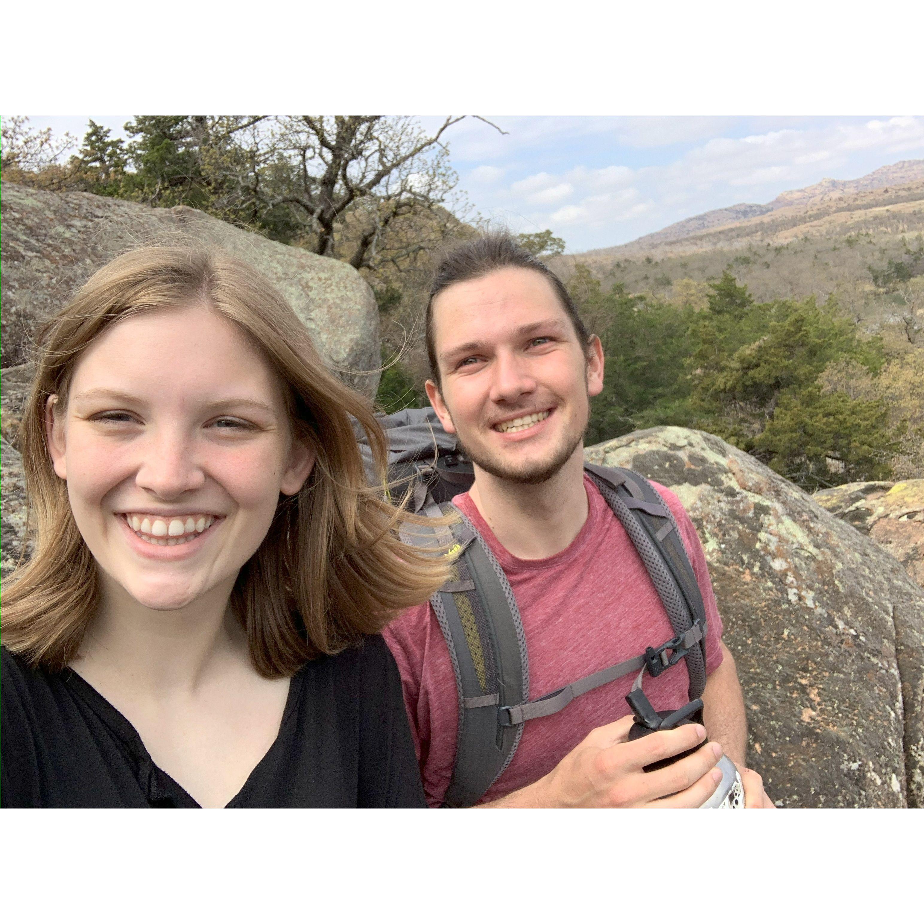 April 2021. Hiking trip in the Wichita Mountains