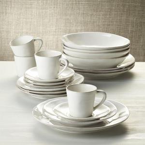 Marin White 20-Piece Dinnerware Set