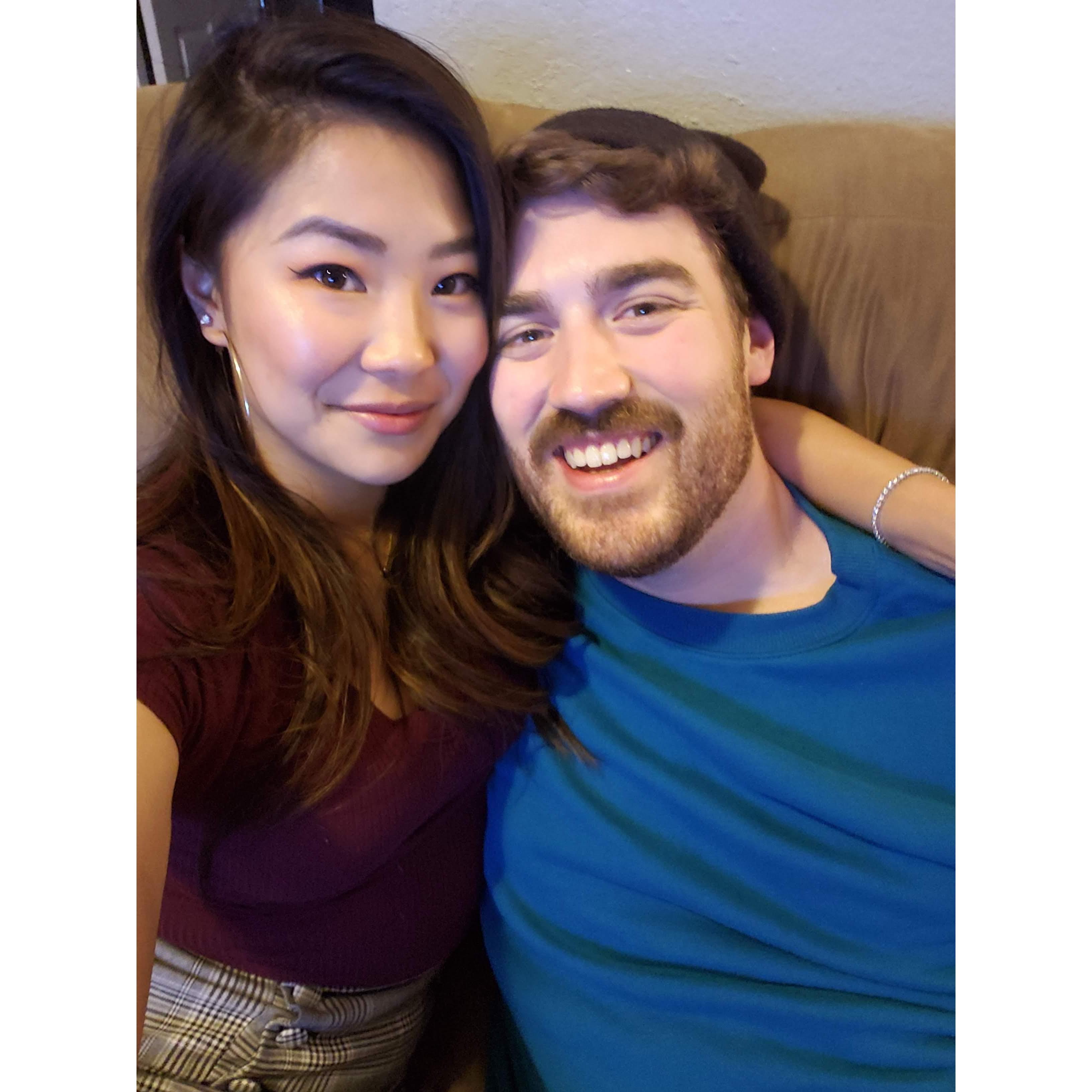 Celebrated our first New Year's together.