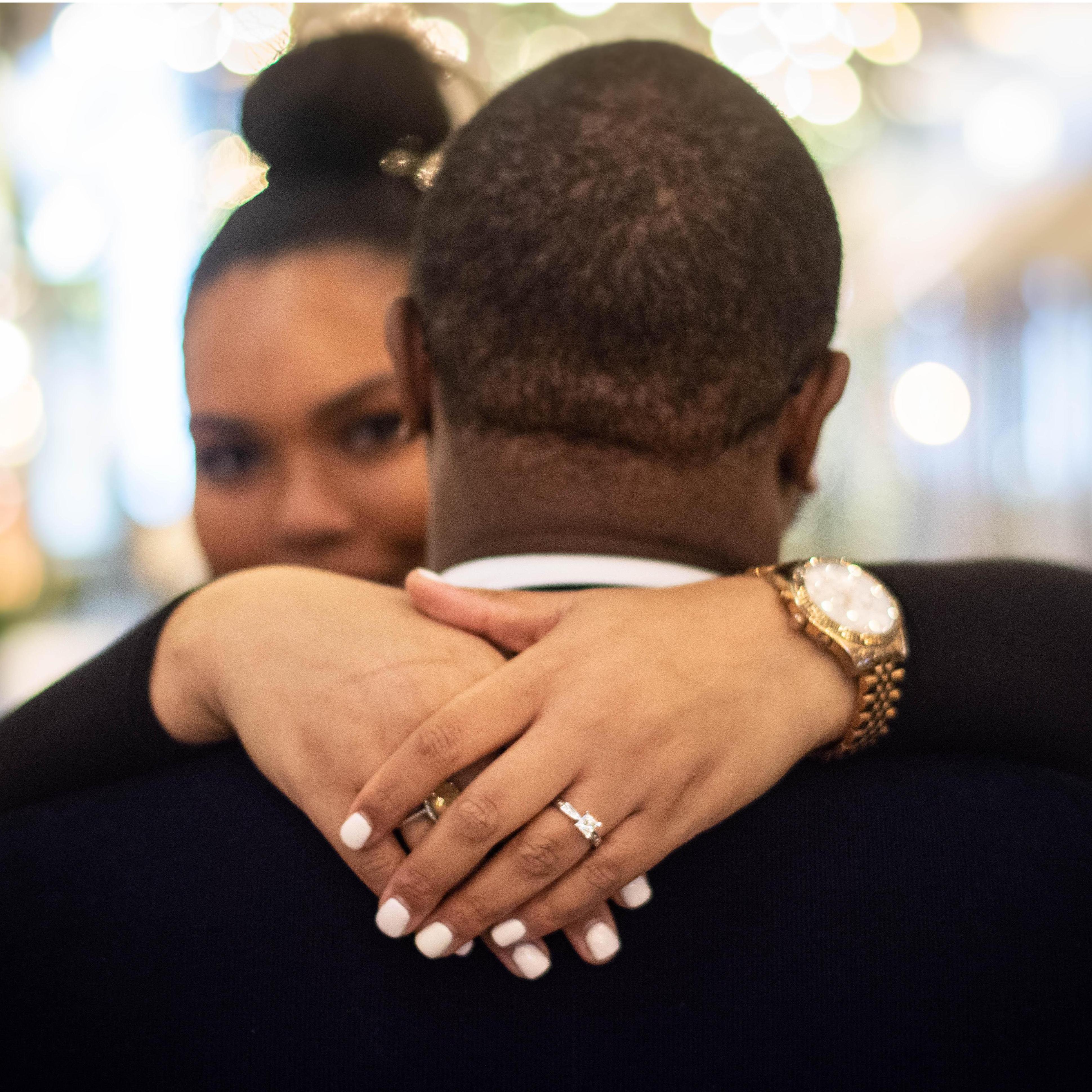 Engagement Photo Session - Photo credit: Harold Martin (harmaphotos). City Center, DC.