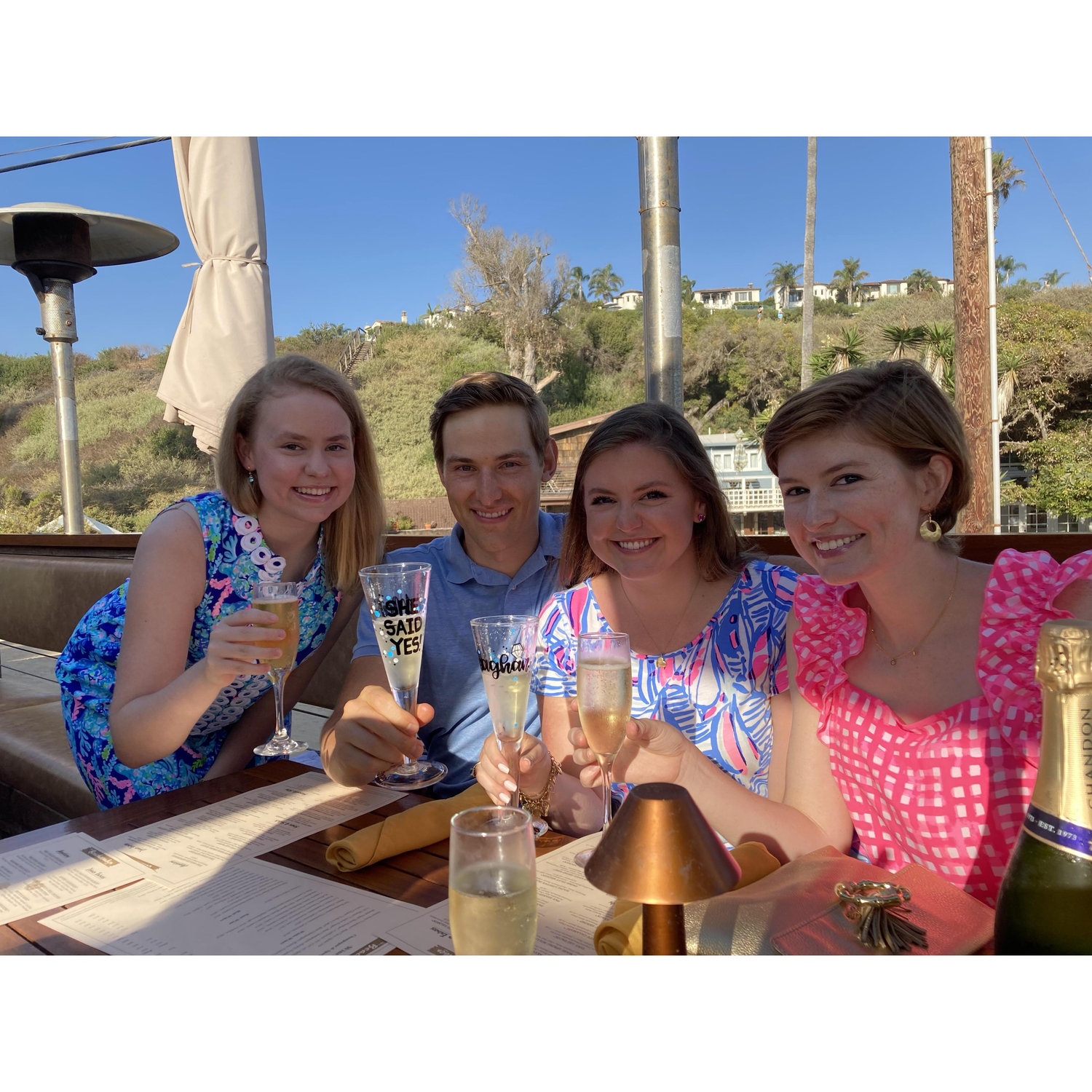 Post-engagement toast/dinner.