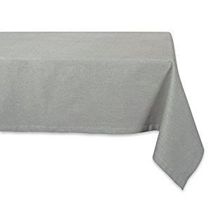 DII 60x84" Rectangular Cotton Tablecloth, Chambray Artichoke Green, - Perfect for Thanksgiving, Christmas, Dinners, Parties, or Everyday Use
