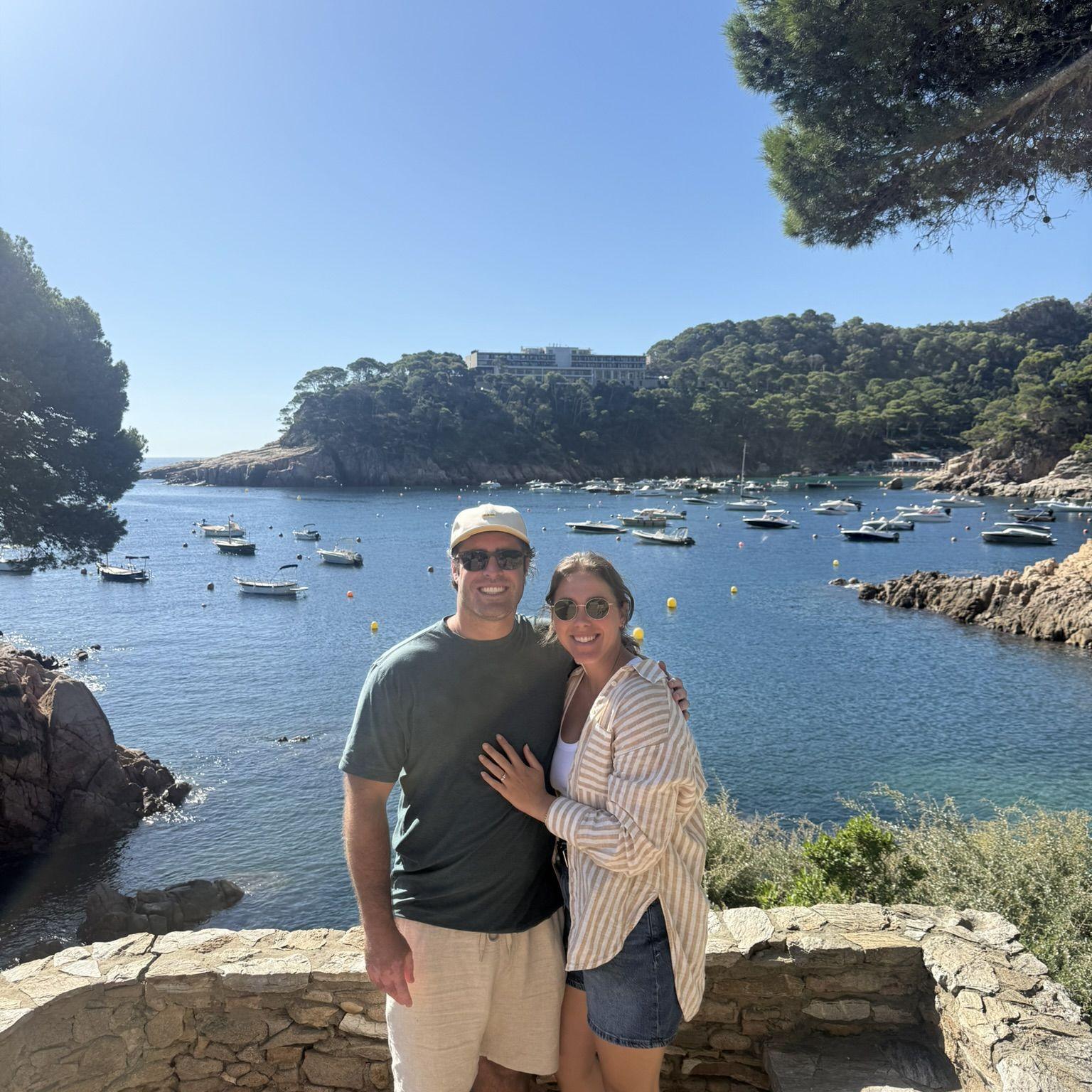 When we got engaged in Costa Brava