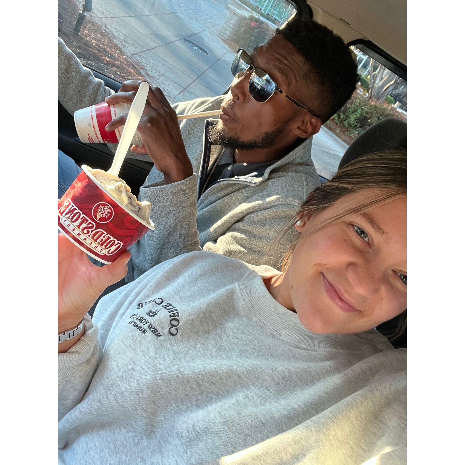 One of our favorite past times is an ice cream date!