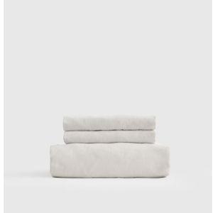 European Linen Fitted Sheet Set (Sand)