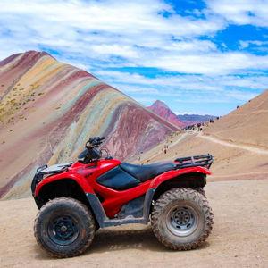 From Cusco: Vinicunca Rainbow Mountain ATV Tour with Meals