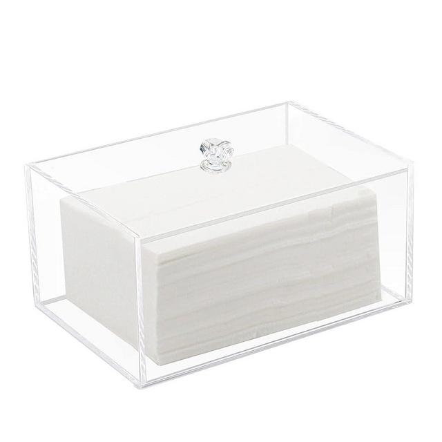 Weiai Acrylic Dryer Sheet Container, Clear Laundry Sheets Dispenser Box Holder