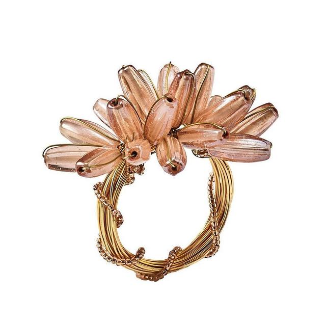 Camellia Napkin Ring in Blush, Set of 4