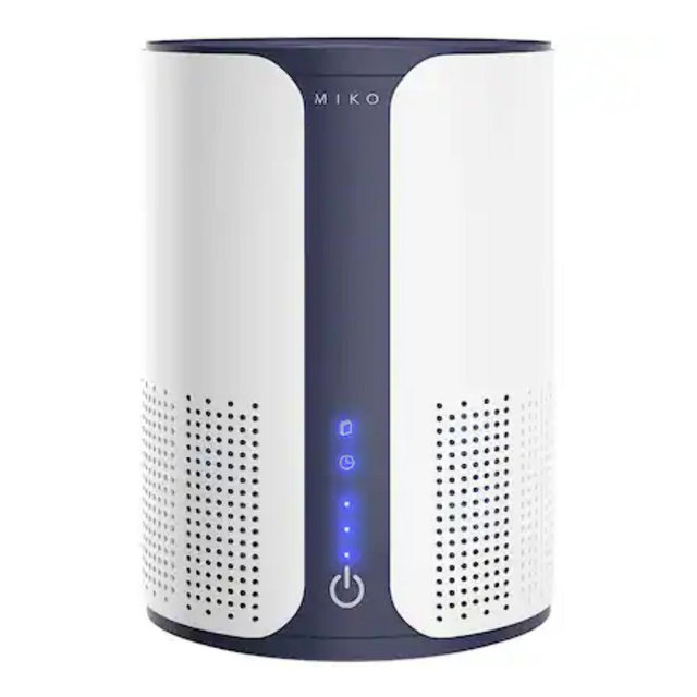 Miko - Home True HEPA Air Purifier with Essential Oil Diffuser – 925 sq. ft - White