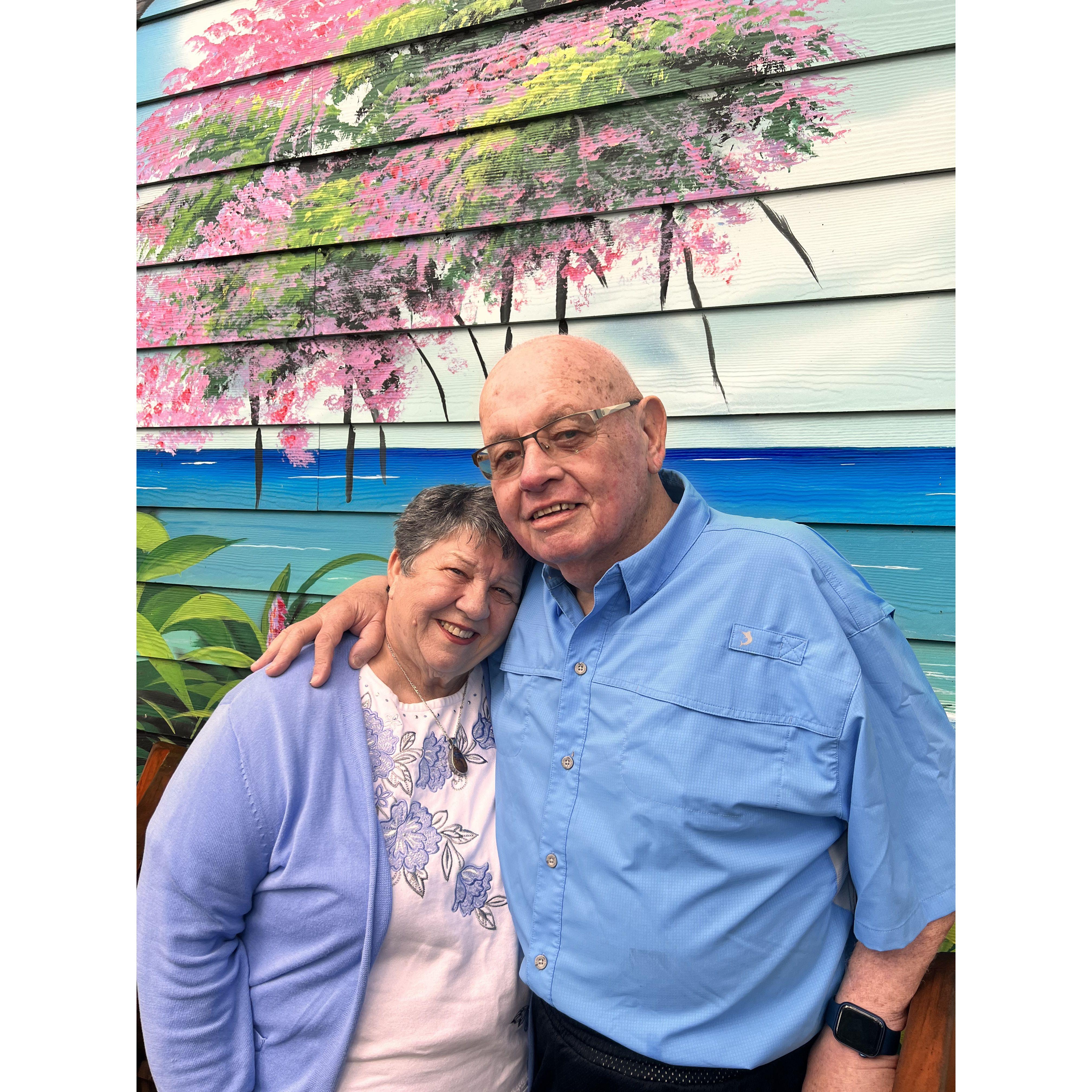 Christine and Frank (Claire's parents) have been married for 53 years!