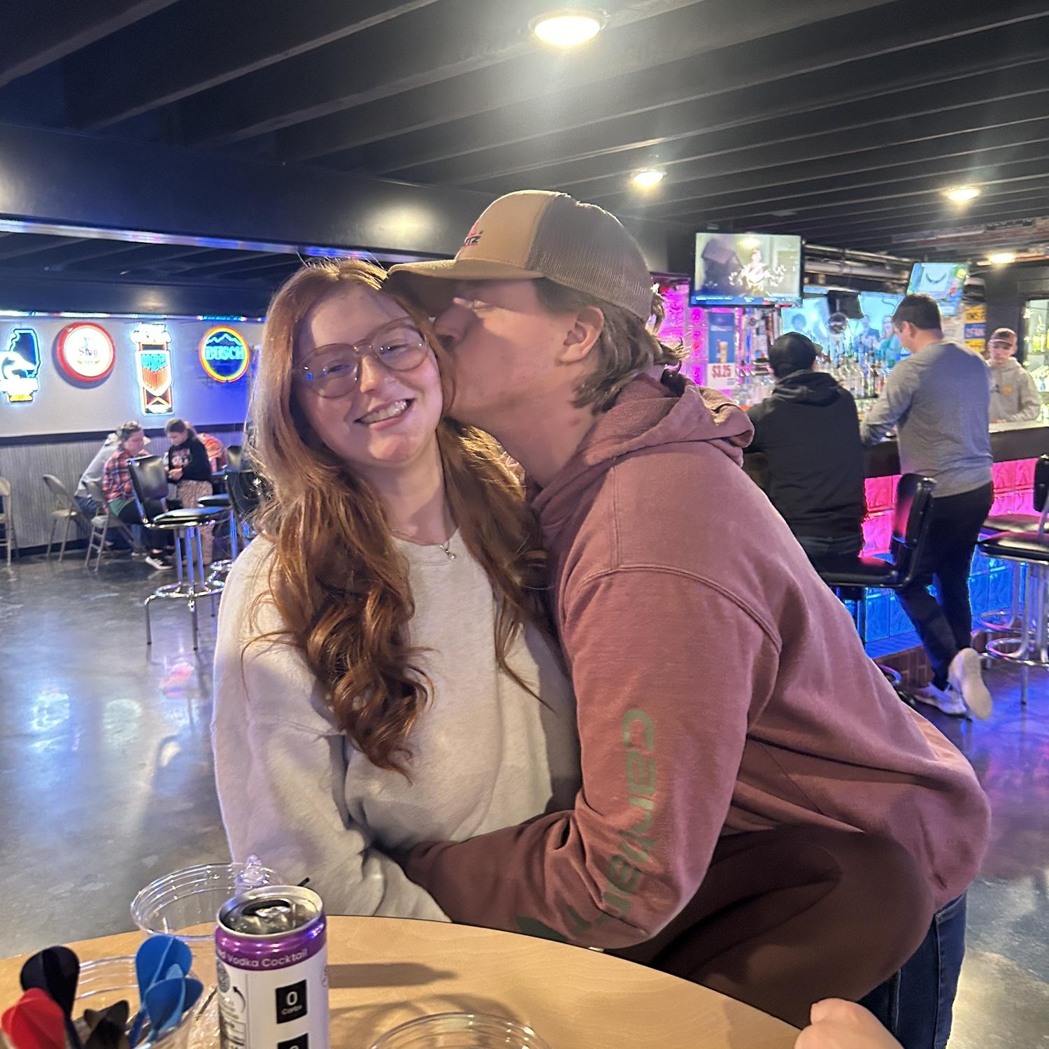 Sam’s first time visiting Audrey’s favorite hometown bar (Dec. 2024)