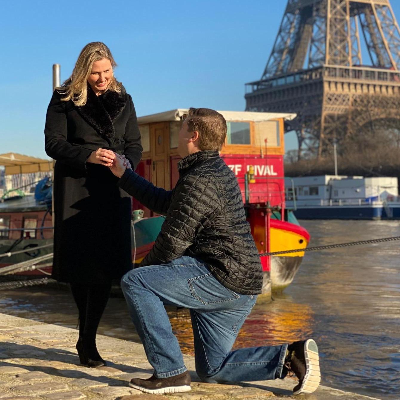 The Proposal along the Seine in Paris, December 30th, 2019